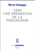 Vers une définition de la philosophie