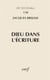Dieu dans l'Écriture