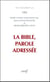La bible, parole adressée