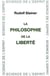 Philosophie de la liberté