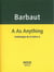 A as anything - anthologie de la lettre A