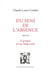 Du sens de l'absence - A propos d'une majuscule