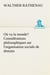 Ou va la monde? considerations philosophiques sur l'organisation sociale de demain