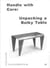 Handle with care: unpacking a bulky table