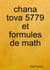 Chana tova 5779 et formules de math