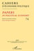 Cahiers d'économie politique n.74 : papers in political economy - histoire de la pensée et théorie (édition 2018)