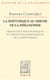La rhétorique au miroir de la philosophie - définitions philosophiques et définitions rhétoriques de la rhétorique