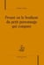 Proust ou le bonheur du petit personnage qui compare