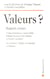 Valeurs ?