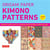 Origami paper kimono patterns large