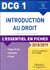 Dcg 1 - introduction au droit - l'essentiel en fiches (édition 2018/2019)