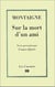 Sur la mort d'un ami