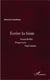 Écrire la faim- Franz Kafka, Primo Lévi, Paul Auster