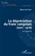 La dépréciation du franc congolais 2001 2018 - effet d'hystérèse