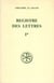 Registre des lettres - tome 1 Livre I
