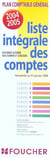 Plan comptable general - liste integrale des comptes (édition 2004/2005)