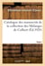 Catalogue des manuscrits de la collection des Mélanges de Colbert. Tome I. Nos 1-343