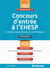 Concours d'entrée à l'ehesp - catégorie a - concours 2015/2016