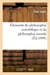 Éléments de philosophie scientifique et de philosophie morale
