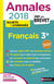 Annales Brevet - Français 3e - Corrigés - 2018