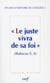 Le juste vivra de sa foi