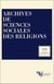 Archives sciences sociales des religions t.119