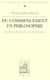Du commencement en philosophie - étude sur Hegel et Schelling
