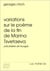 Variations sur le poème de la fin de Marina Tsvetaeva - nuages