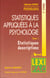 Statistiques appliquees a la psychologie t.1 - stats descriptif
