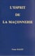 Esprit de la maçonnerie