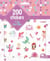 200 stickers Au pays des filles - pochette d'autocollants