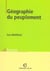 Geographie du peuplement (edition 2003)