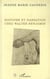 Histoire et narration chez Walter Benjamin