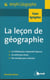 La leçon de géographie - CAPES, Agrégation