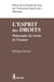 L'esprit des droits - philosophie des droits de l'homme