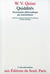 Quiddités - dictionnaire philosophique par intermittence