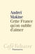 Cette france qu'on oublie d'aimer
