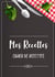 Mes recettes - cahier de recettes