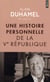 Une histoire personnelle de la Ve République