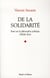 De la solidarité - essai sur la philosophie politique d'edith stein