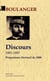 Discours 1881-1887 - suivis du programme électoral pour 1888