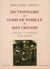 Dictionnaire des noms de famille du pays creusois - caratère et originalité d'un terroir