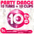 Party dance 10 tubes 10 clips