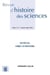 Revue d'histoire des sciences 1/2022