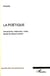 La poétique - introduction, traduction, notes, études de Gérard Lambin