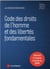 Code des droits de l'homme et des libertés fondamentales (édition 2022)