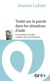 Traité sur la parole dans les situations d'aide - les pratiques sociales en dette de la psychanalyse