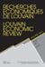 Revue recherches économiques de Louvain n.76/1
