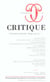 Revue Critique n.689 : de Leiris à Derrida: règles du "je"
