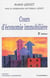 COURS D'ECONOMIE IMMOBILIERE, 2E ED.